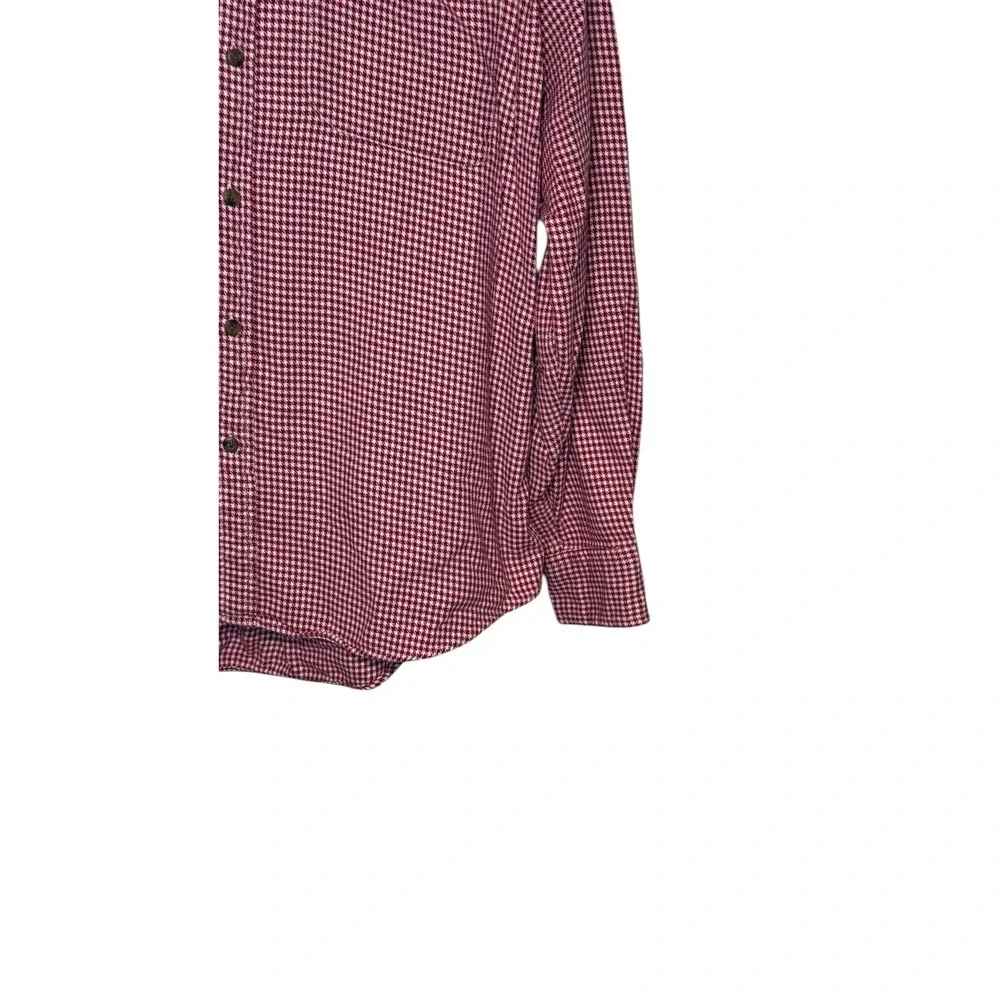 J.Crew Mens Shirt Vintage Oarsman‎ Hounds tooth Long Sleeve Button Down Medium